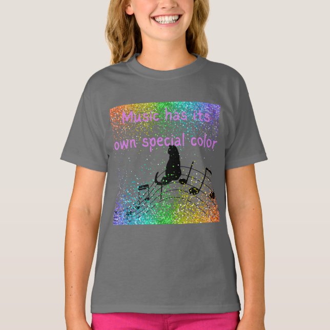 Camiseta "La música tiene su propio color especial (Anverso)