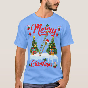 Camiseta La música trombónica encantadora navidad iluminand
