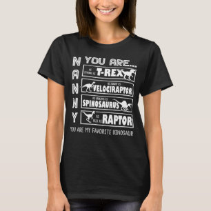 Camiseta La nana de dinosaurios mi Gif favorita de dinosaur