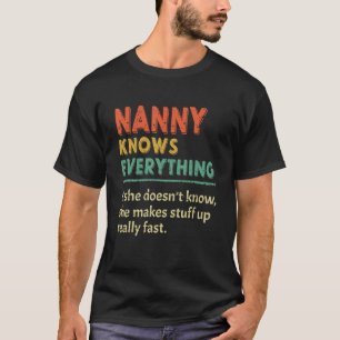 Camiseta La nana sabe todo lo que la cosecha del Día de la
