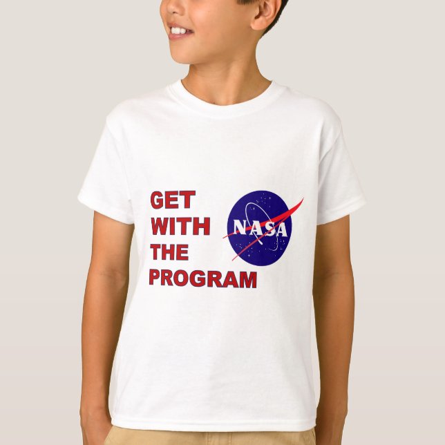 Camiseta La NASA consigue con el programa (Anverso)