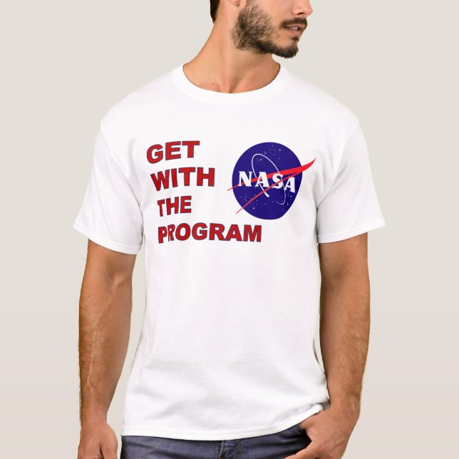 Camiseta La NASA consigue con el programa (Anverso)
