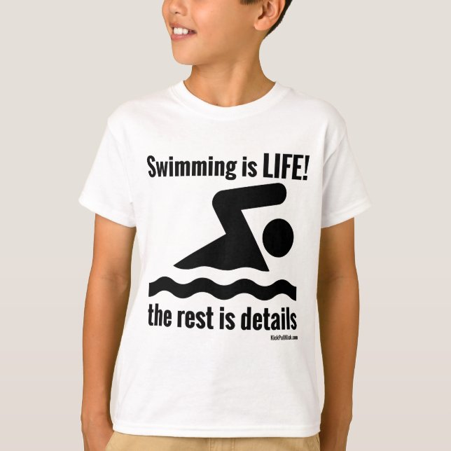 Camiseta ¡La natación es VIDA! (Anverso)