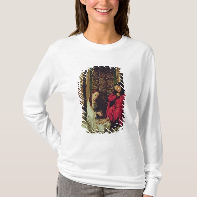 Camiseta La natividad, izquierda de un tríptico, c.1496 (Anverso)