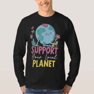 Camiseta La naturaleza ambientalista reciclando la Madre Ti