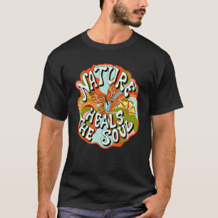 Camiseta La naturaleza cura el alma retro de los años 90 es