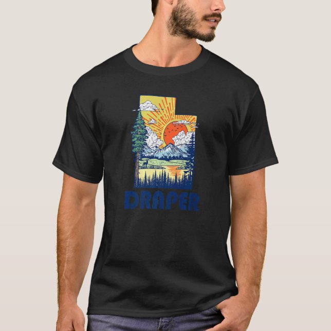 Camiseta La naturaleza de Draper Utah Estado Montañas del O (Anverso)