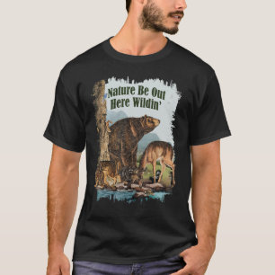 Camiseta La Naturaleza De La Vida Silvestre Vintage Esté Aq