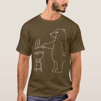 Camiseta La naturaleza de los camping Bear es una parrillad