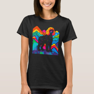 Camiseta La naturaleza del perro canino del caniche pop col