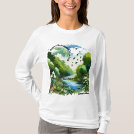 Camiseta La naturaleza es la columna vertebral de la vida e