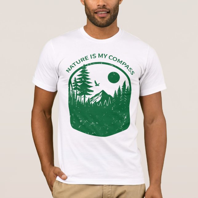 Camiseta La Naturaleza es mi brújula (Anverso)