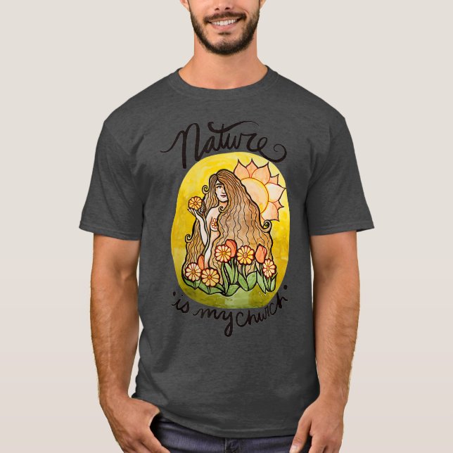 Camiseta La naturaleza es mi Iglesia (Anverso)
