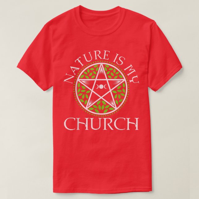 Camiseta La Naturaleza es mi Iglesia432  (Diseño del anverso)