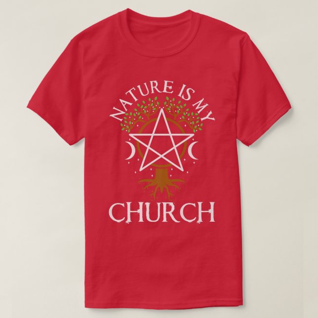 Camiseta La Naturaleza es mi Iglesia 437  (Diseño del anverso)