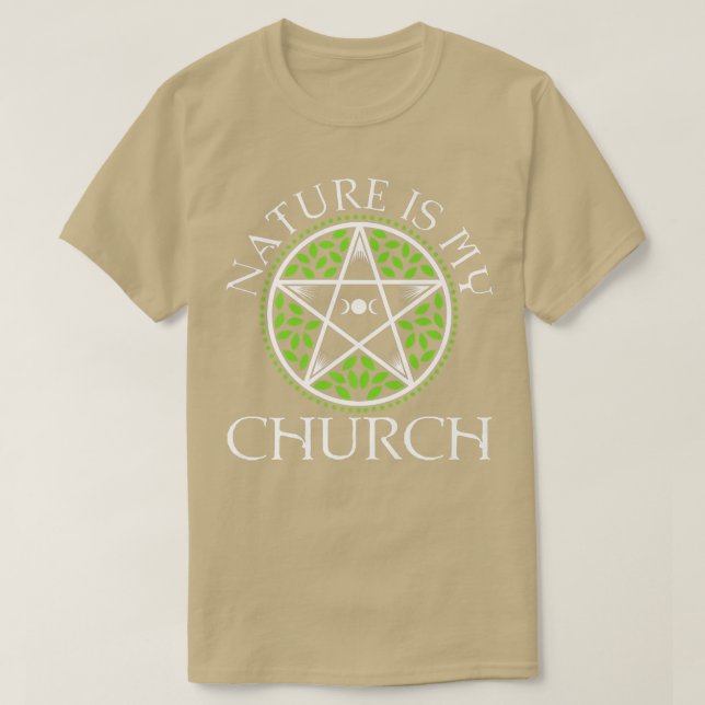 Camiseta La Naturaleza es mi Iglesia 438  (Diseño del anverso)