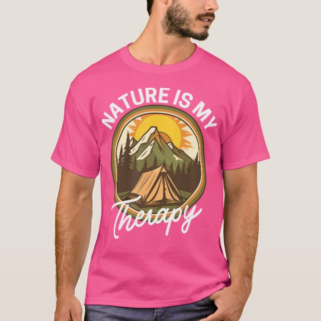 Camiseta La Naturaleza Es Mi Terapia (Anverso)
