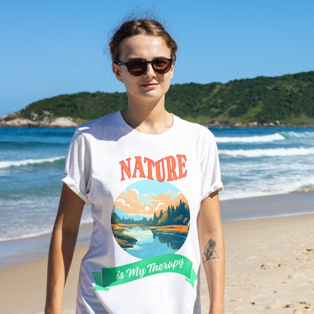 Camiseta La naturaleza es mi terapia (Subido por el creador)