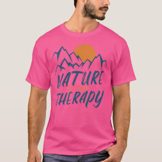 Camiseta La Naturaleza Es Mi Terapia Senderismo Camping Cam