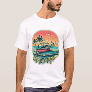 Camiseta "La naturaleza es un momento tranquilo al atardece