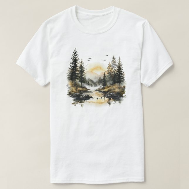 Camiseta La Naturaleza Está Llamando (Diseño del anverso)