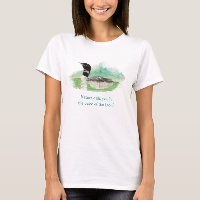 Camiseta La naturaleza llama la atención en la voz del león (Anverso)