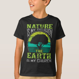 Camiseta La naturaleza nativa estadounidense es mi religión