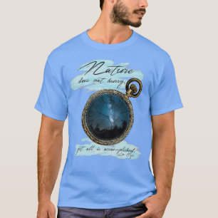 Camiseta La Naturaleza no apresura a los lao tzu