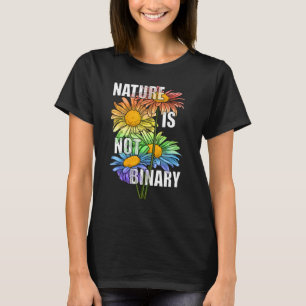 Camiseta La Naturaleza No Es Un Arcoiris Binario Hombres Mu