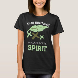 Camiseta "La naturaleza siempre viste" hoja