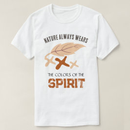 Camiseta "La naturaleza siempre viste" hoja