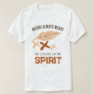Camiseta "La naturaleza siempre viste" hoja