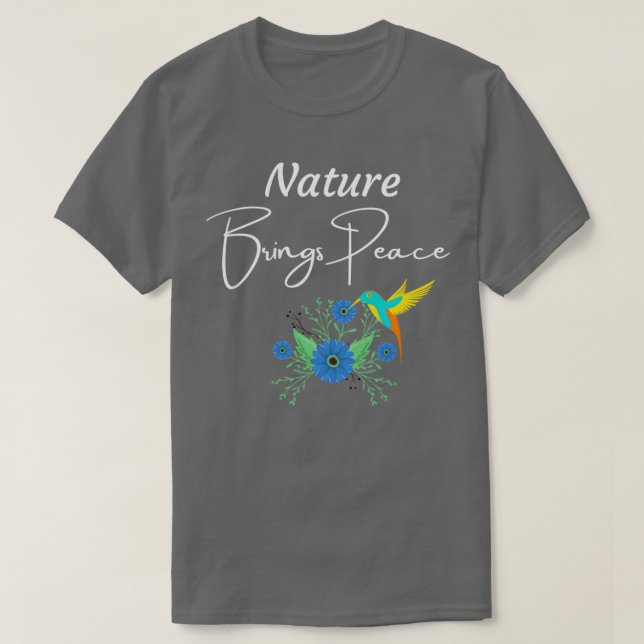 Camiseta La naturaleza trae paz (Diseño del anverso)