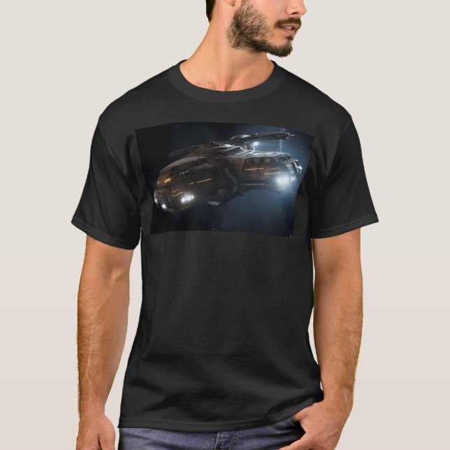 Camiseta La nave espacial contra las estrellas (Anverso)