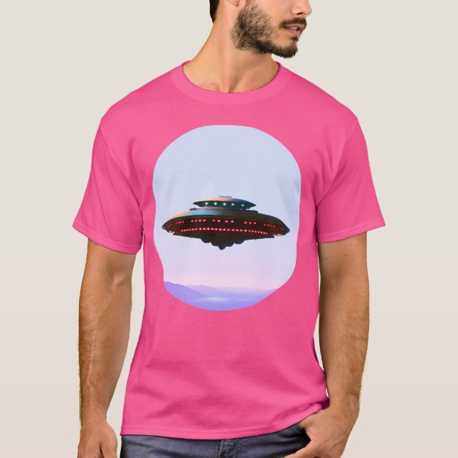Camiseta La nave espacial futurista (Anverso)