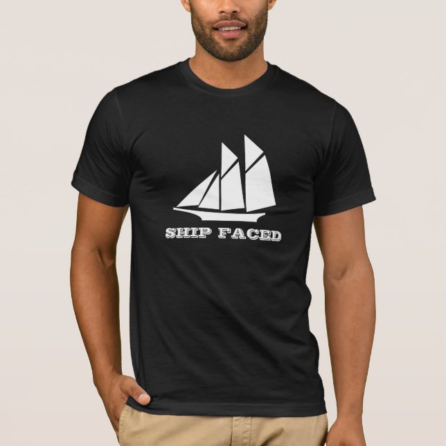 Camiseta La nave hizo frente a cruzar del barco de (Anverso)