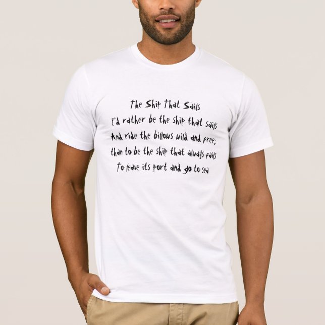 Camiseta La nave que navega (Anverso)