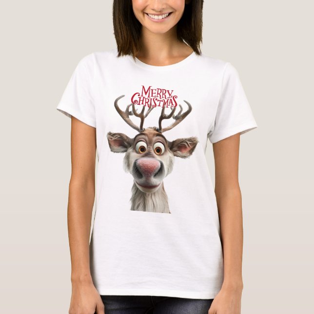 Camiseta La navidad alegre de Rudolph (Anverso)