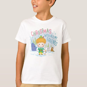 Camiseta La Navidad de Buddy el Elfo con todos mis amigos