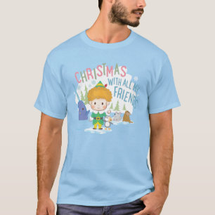 Camiseta La Navidad de Buddy el Elfo con todos mis amigos