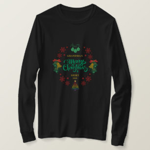 Camiseta La Navidad de los feriados ventilares de la abuela