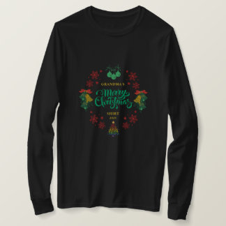 Camiseta La Navidad de los feriados ventilares de la abuela