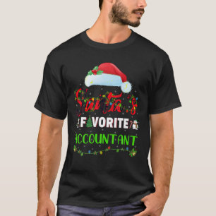 Camiseta La navidad de Santa Claus, la contadora favorita