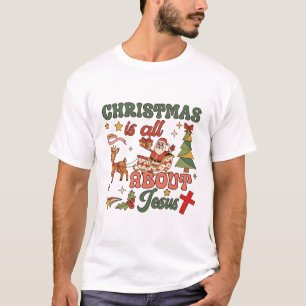 Camiseta La Navidad se trata de Jesús Santa Trineo Reno