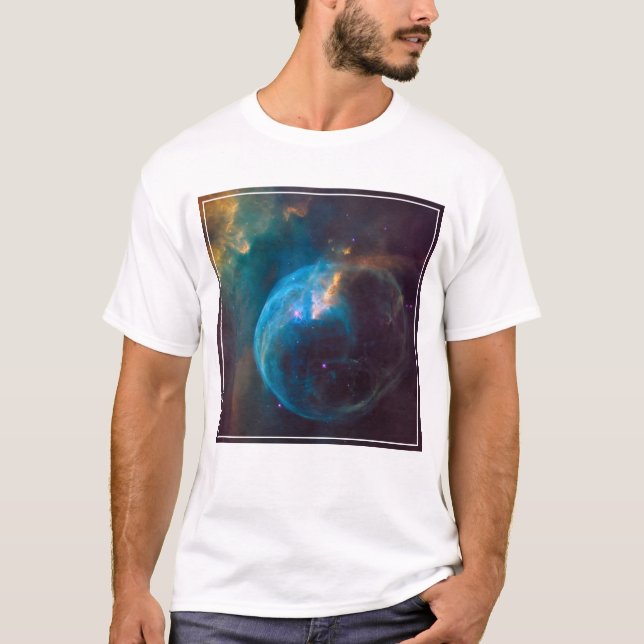 Camiseta La Nebulosa Burbuja, Ngc 7635. (Anverso)