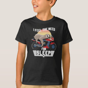 Camiseta La Necesidad De Dormir   Graciosa Sloth