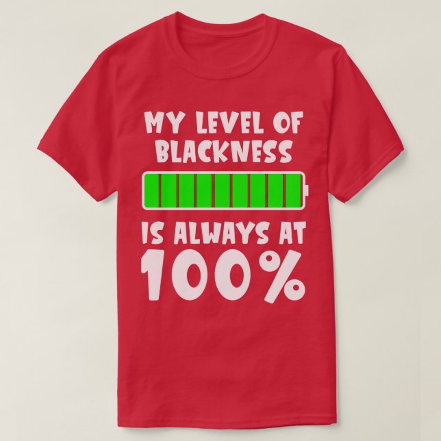 Camiseta La negritud es 100 Mes de la Historia Negra (Diseño del anverso)