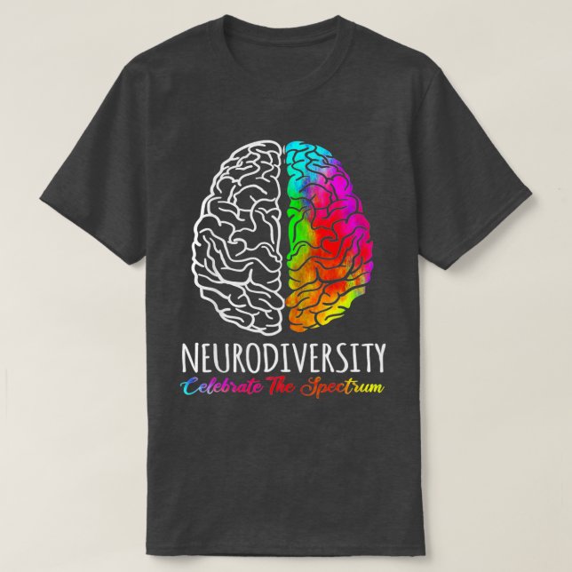 Camiseta La neurodiversidad celebra el autismo cerebral del (Diseño del anverso)