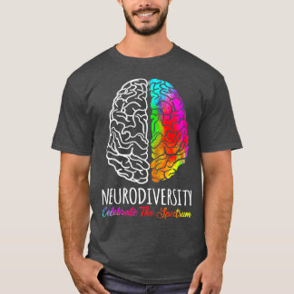 Camiseta La neurodiversidad celebra el autismo cerebral del