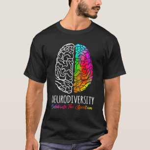 Camiseta La neurodiversidad celebra el autismo cerebral del